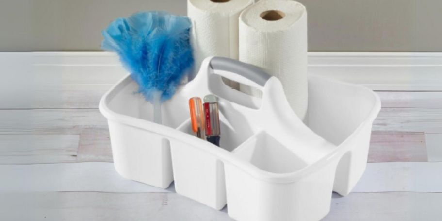 Sterilite Heavy Duty Cleaning Caddy Only $5 on Walmart.online | Great as a Shower Caddy