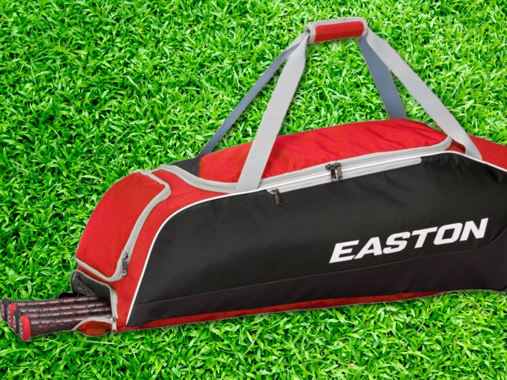 Easton Bat bag in the grass