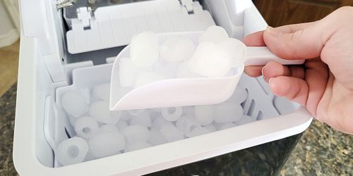 Self-Cleaning Portable Countertop Ice Maker Only $90 Shipped on Amazon | Makes 26 Pounds of Ice