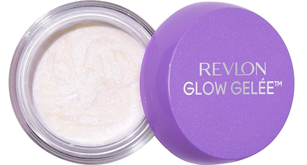 Revlon Glow Gelee Highlighter container with the lid off and next to it