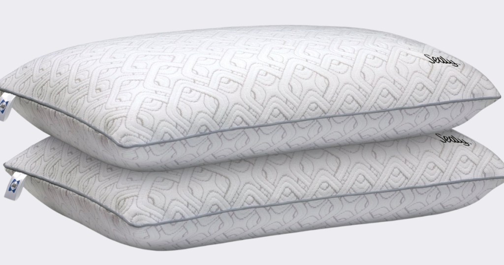 Sealy Medium Support Memory Foam Bed Pillows 2-Pack