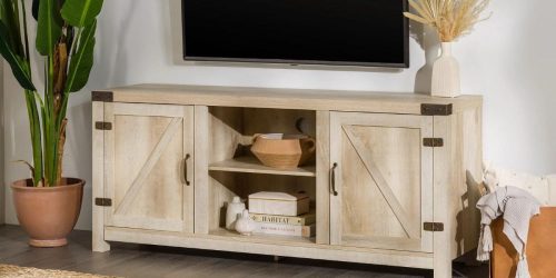 WOW! Over $200 Off Farmhouse TV Stands on Walmart.online