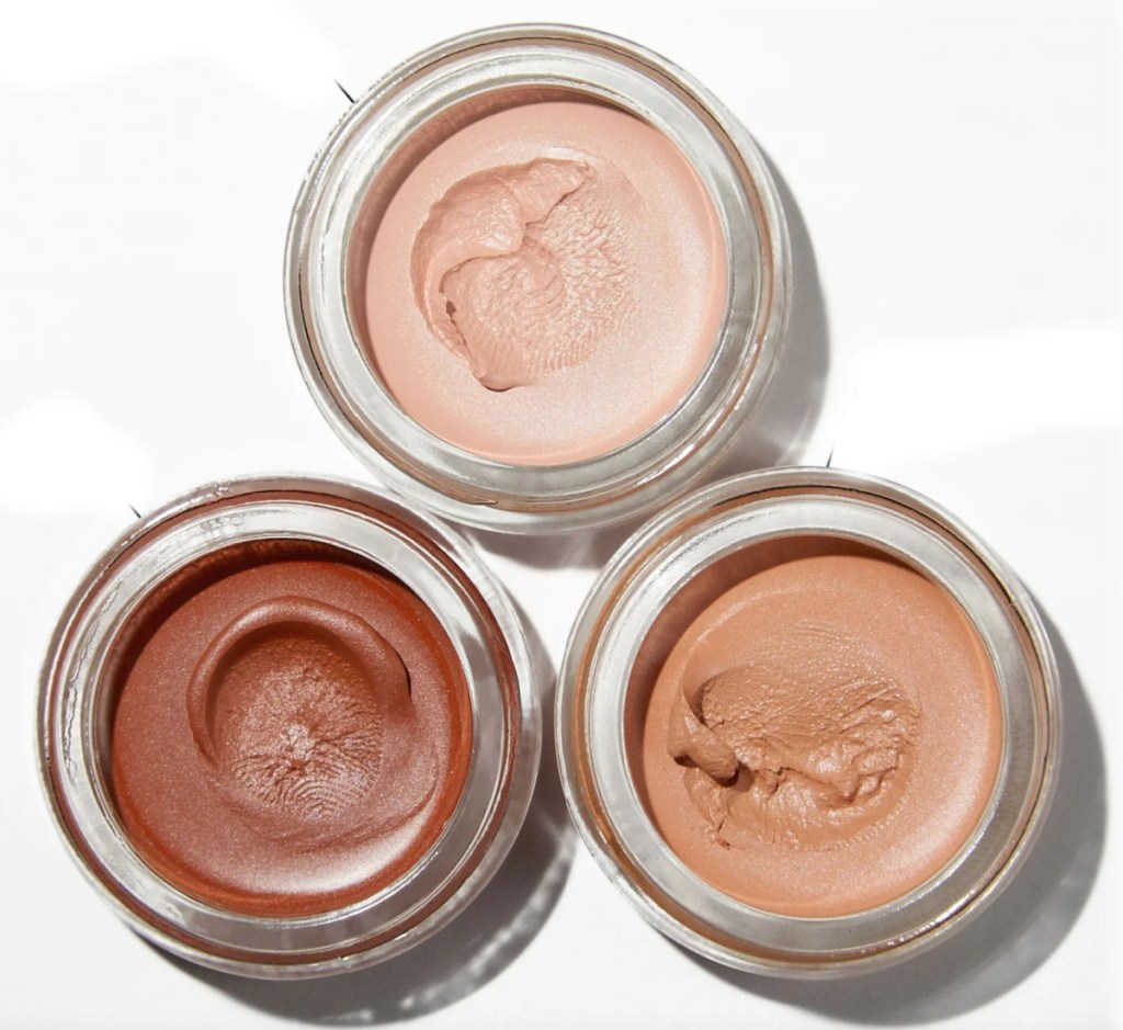 three shades of eye creams