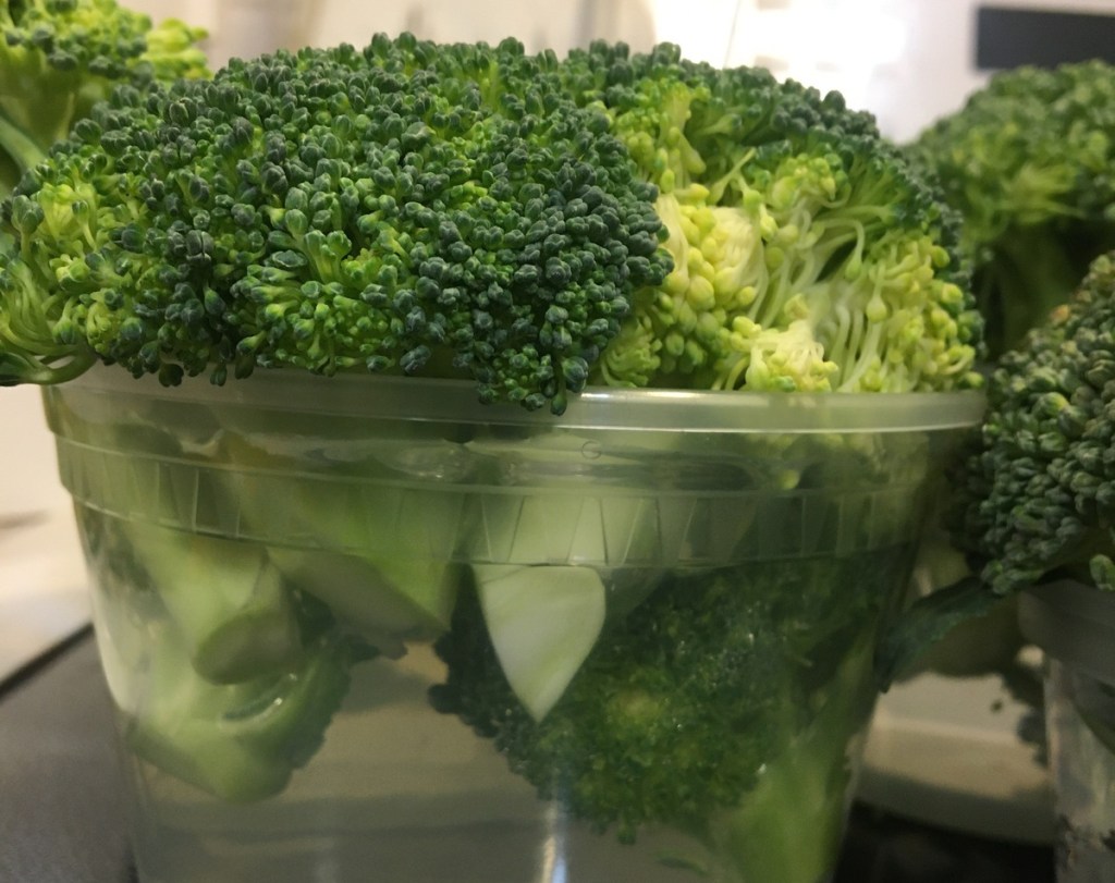 broccoli in water