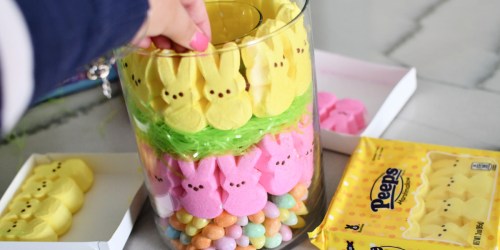 Anyone Can Make This Easy DIY Easter Centerpiece with Peeps!