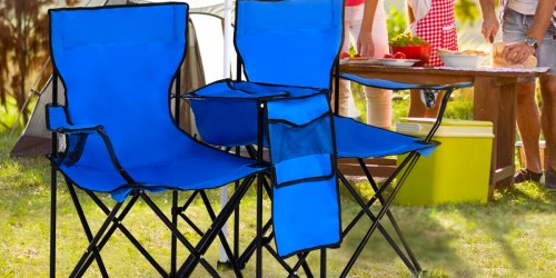 Portable Double Camping Chair w/ Umbrella & Cooler Just $59.99 Shipped on Walmart.online (Reg. $100)