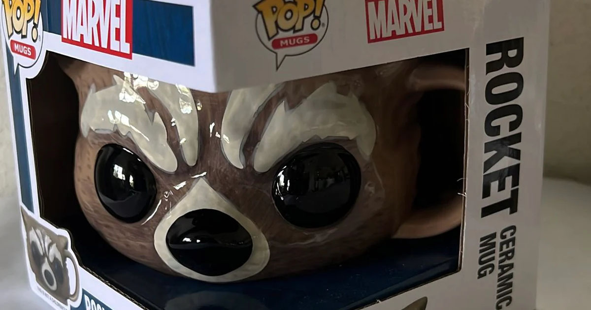 funko pop rocket raccoon mug