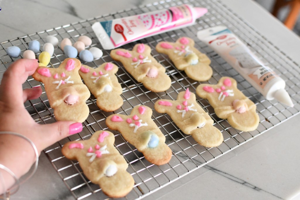 gingerbread man easter bunny cookies 