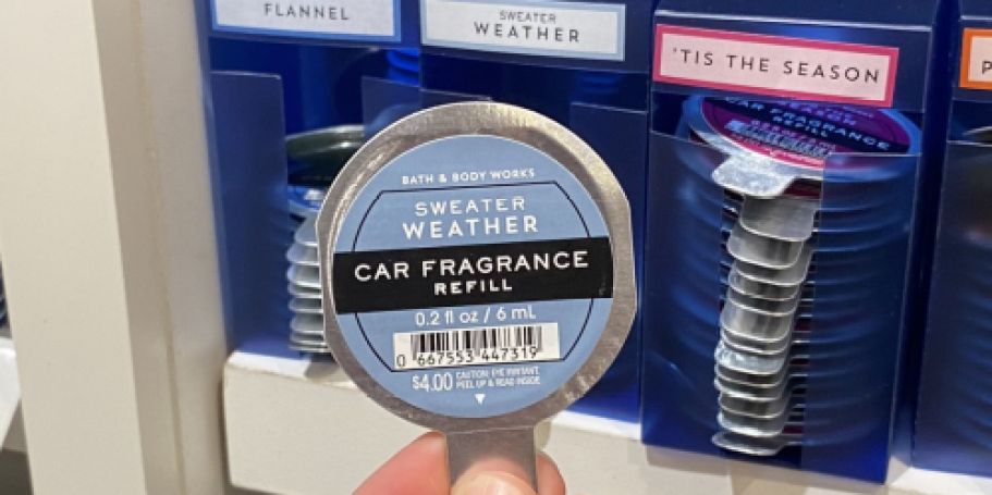Bath & Body Works Car Fragrance Refills Just $1.95 (Includes NEW Fall & Halloween Scents!)