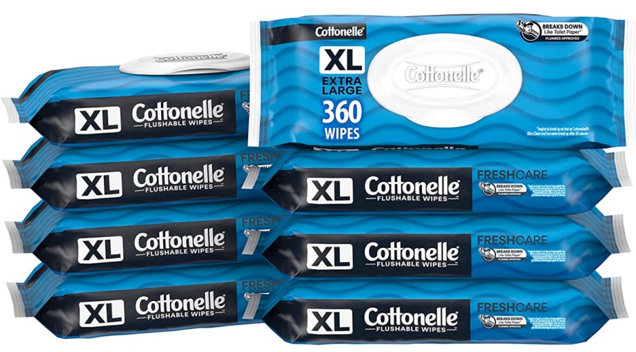 Cottonelle Freshfeel Flushable Wet Wipes 360 count