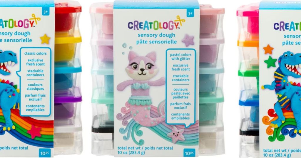 Three packs of Creatology Sensory dough