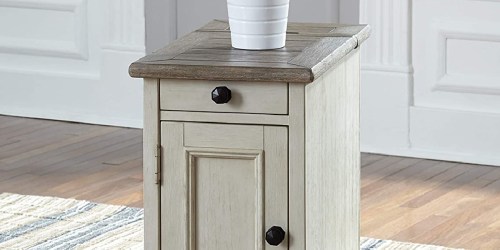 55% Off Ashley Furniture on Amazon | Farmhouse End Table Just $162 Shipped (Reg. $364)