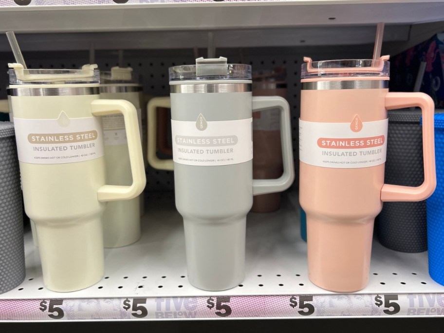 five below handled tumblers in store