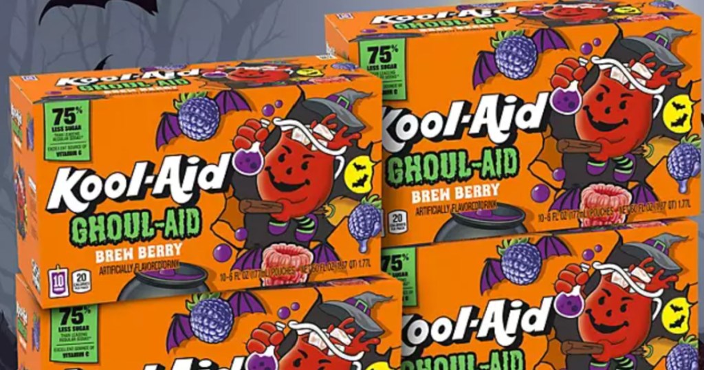 4 boxes of Kool-Aid Ghoul-Aid Drink Pouches