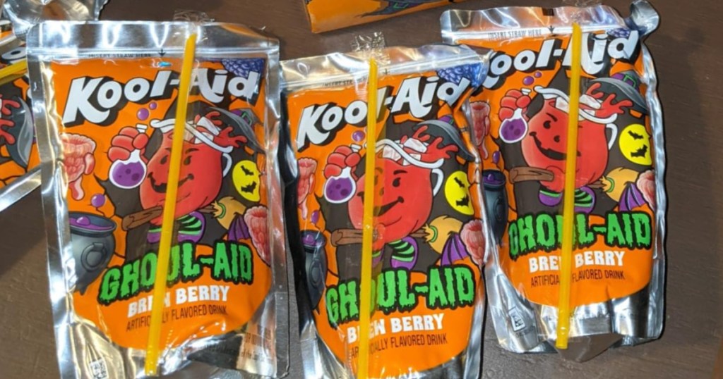 drink pouches of Kool-Aid Ghoul-Aid