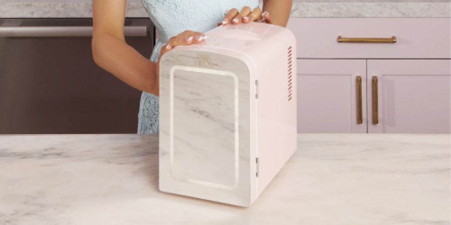 WOW! Paris Hilton Mini Beauty Fridge Only $18.97 on Walmart.online (Reg. $59) | Keeps Things Warm & Cold!