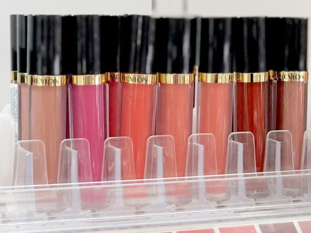 Many tubes of lip gloss