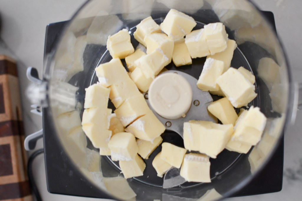 brie inside a food processor