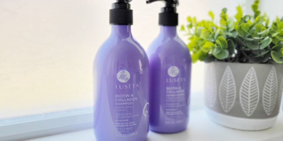 Luseta Biotin & Collagen Shampoo & Conditioner Set Only $17.99 Shipped on Amazon (Helps Thicken Hair)