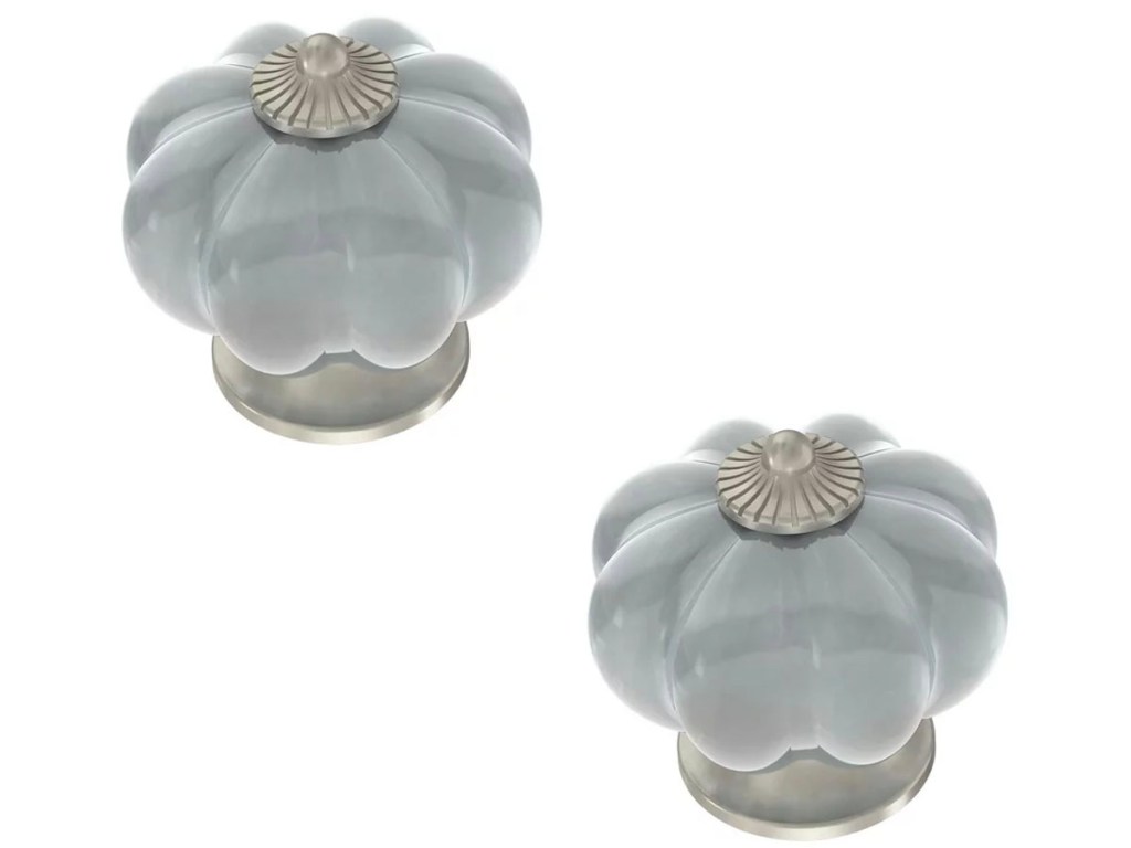 2 gray knobs