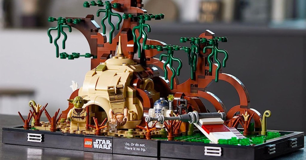 LEGO star wars dagobah set on table