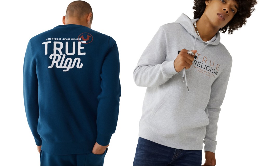 mens crewneck and hoodie sweatshirt