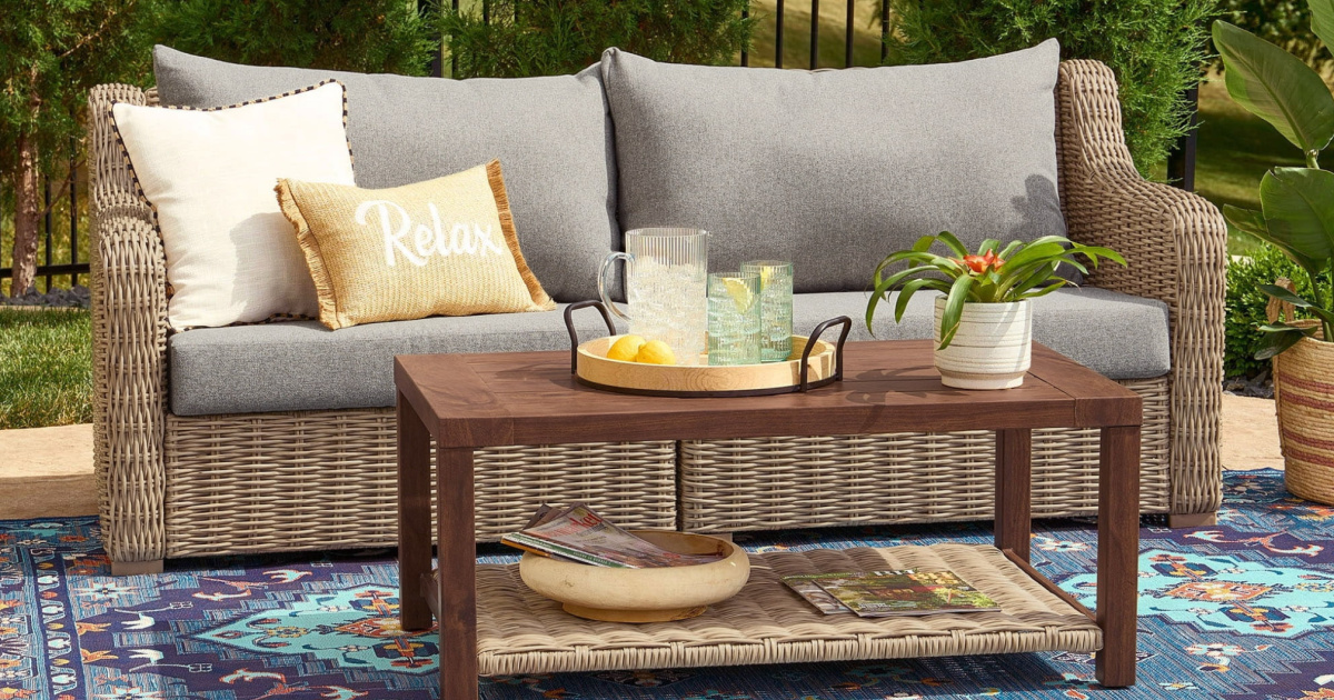 This Walmart Wicker Patio Furniture Costs Thousands Less Than Designer Brands & onlinees With Covers!