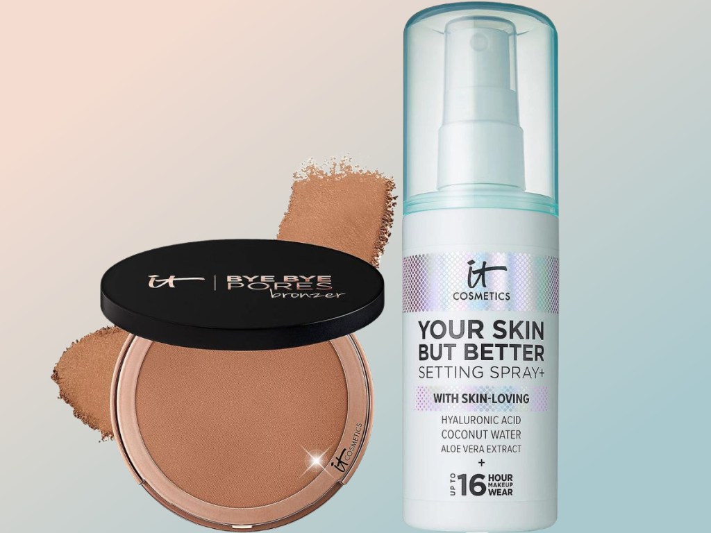 It Cosmetics Bronzer and Setting Spray