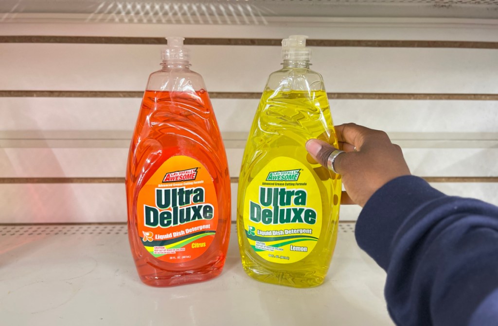 dish soap on the dollar tree shelf