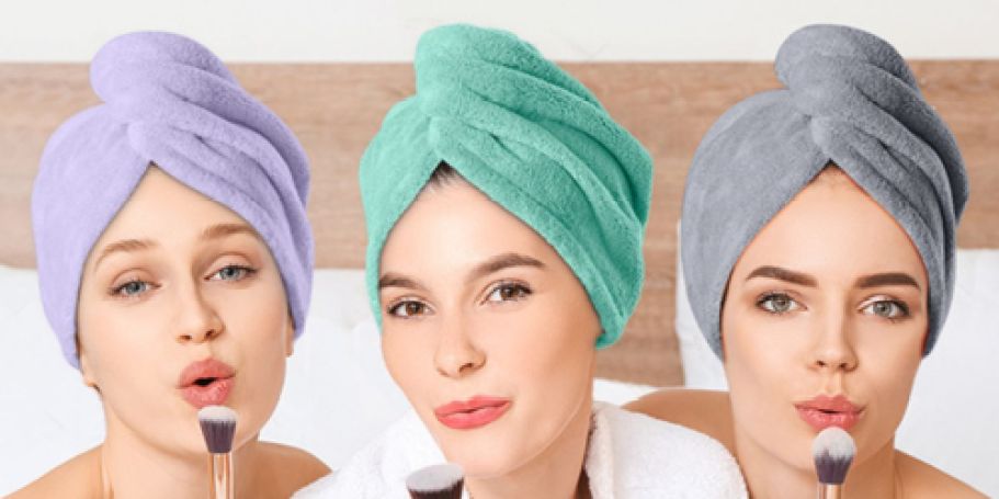 Microfiber Hair Towels 3-Pack Just $6.79 Shipped for Prime Members (Regularly $17)