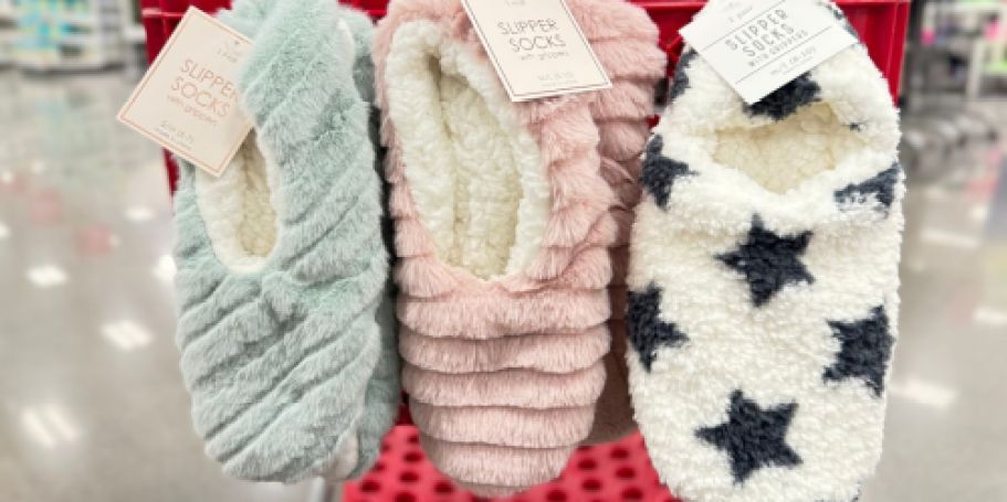 Cozy Slippers & Slipper Socks from $6 on Target.online (Mother’s Day Gift Idea)