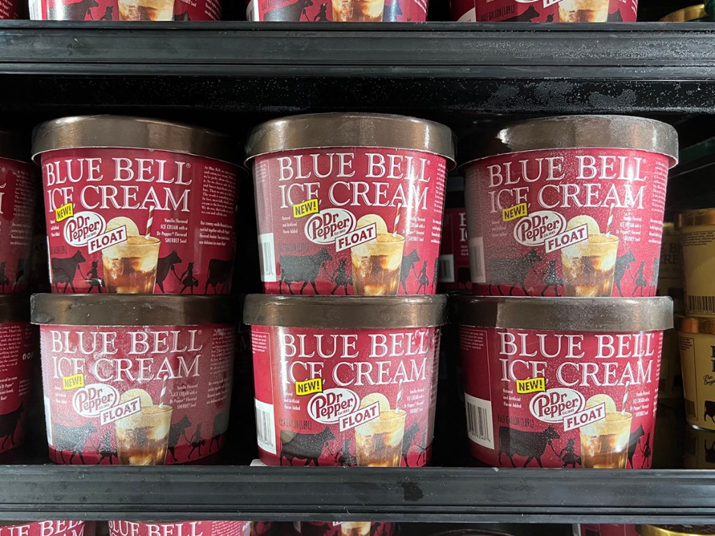 dr pepper ice cream on shelf in walmart