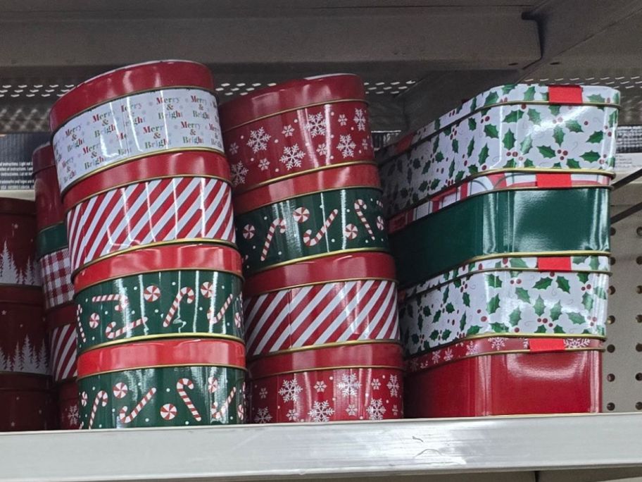 Christmas Cookie Tins in store