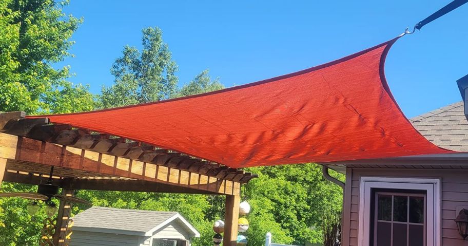 Shade&Beyond Sun Shade Sail over patio