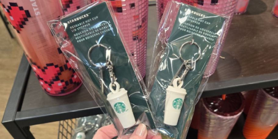 NEW Starbucks Lid Stopper Keychain Spotted at Target