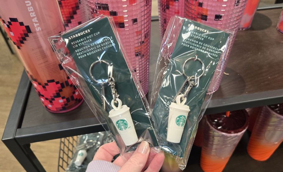 NEW Starbucks Lid Stopper Keychain Spotted at Target