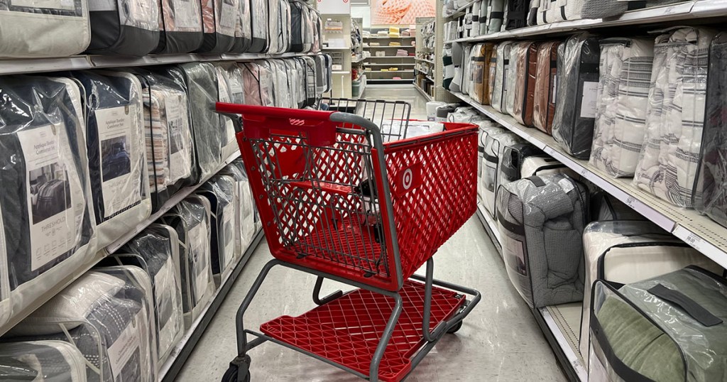 target cart in onlineforter aisle