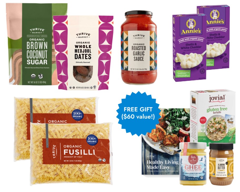 thrive market pantry essentials with free gift