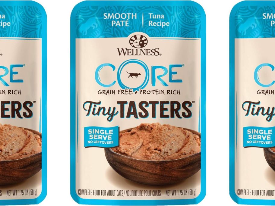 Wellness CORE Tiny Tasters Wet Cat Food 12-Pack in Tuna Pate stock image