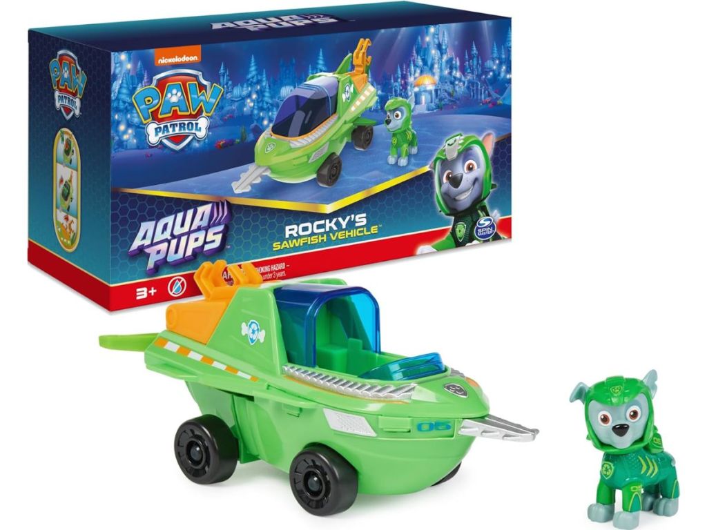 Paw Patrol Aqua Pups Rocky Transforming Sawfish Vehicle