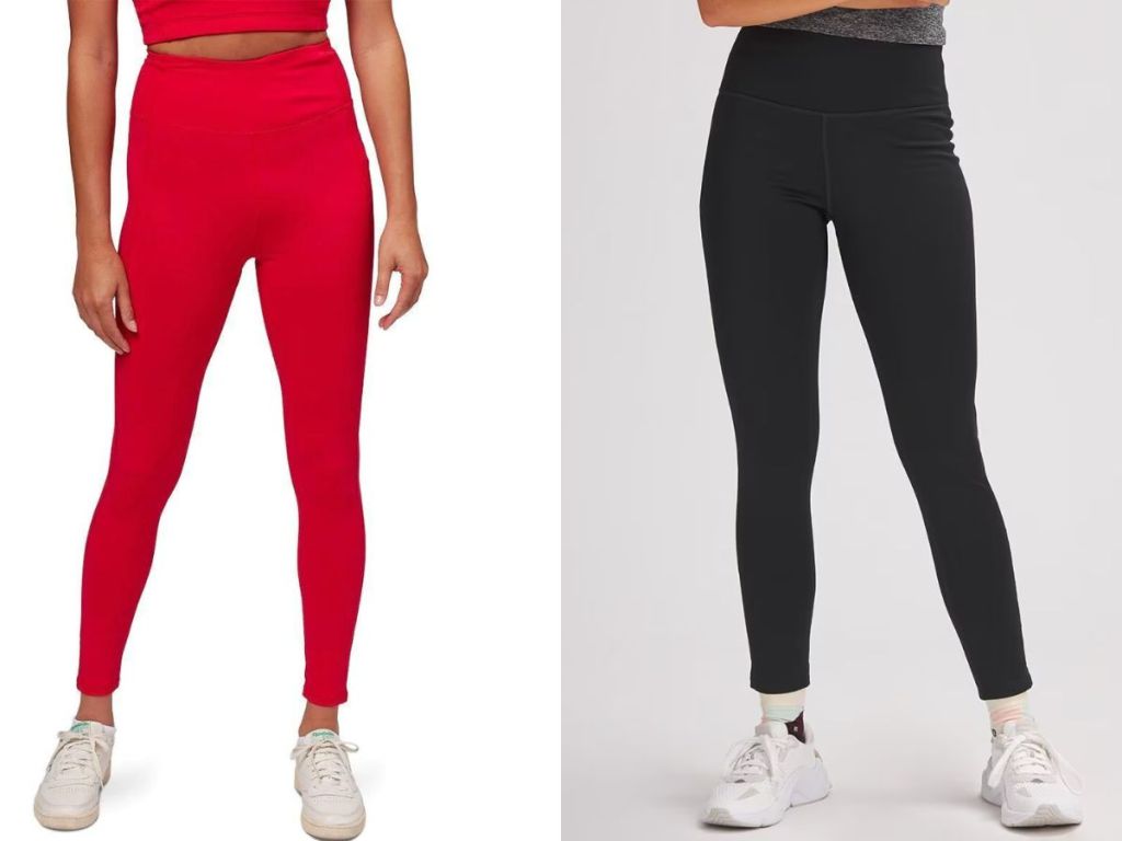 Stock images of women wearing leggings