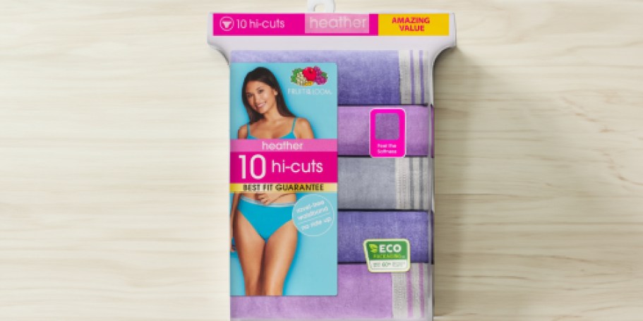 Fruit of the Loom Women’s Underwear 10-Pack Only $10.27 on Walmart