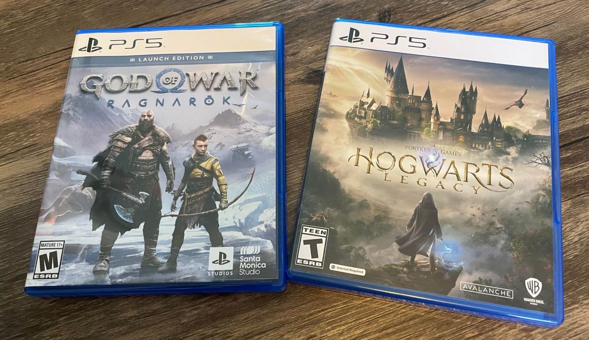 God of War and Hogwarts Legacy games