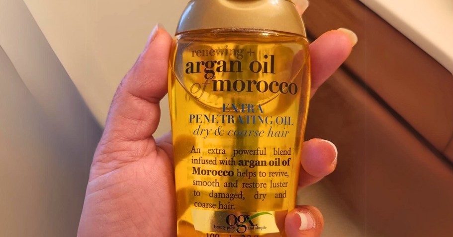 OGX Argan Oil Hair Treatment Only $4.59 Shipped on Amazon (Reg. $11) | Over 27K 5-Star Ratings