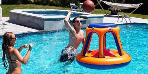 Giant Inflatable Pool Basketball Hoop Only $17 on Amazon (Regularly $70)