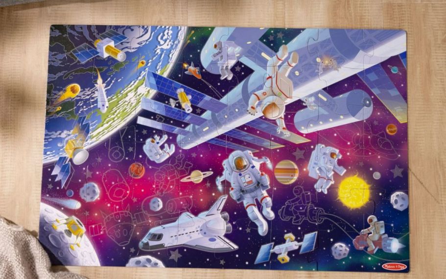 Melissa & Doug Jumbo 48-Piece Floor Puzzle Only $7 on Walmart.online | Glows in the Dark!