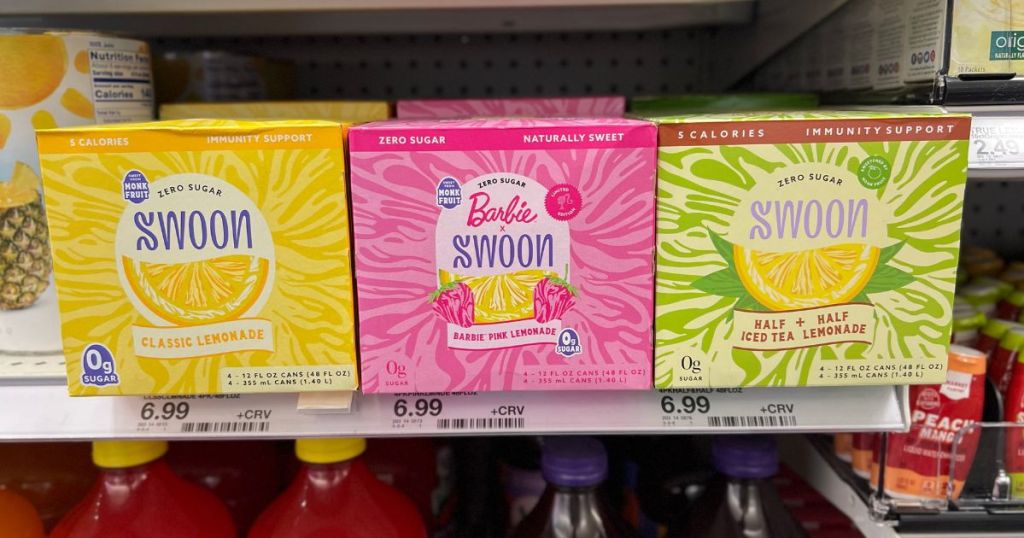 Swoon Lemonade 4 Packs on Shelf at Target