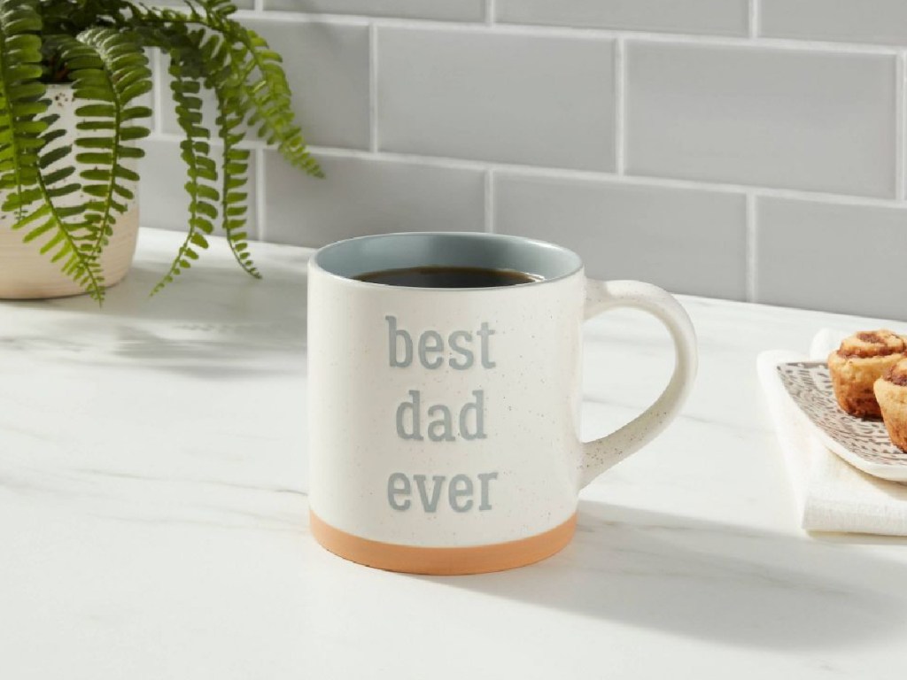 Threshold 18oz 'Best Dad Ever' Mug on table