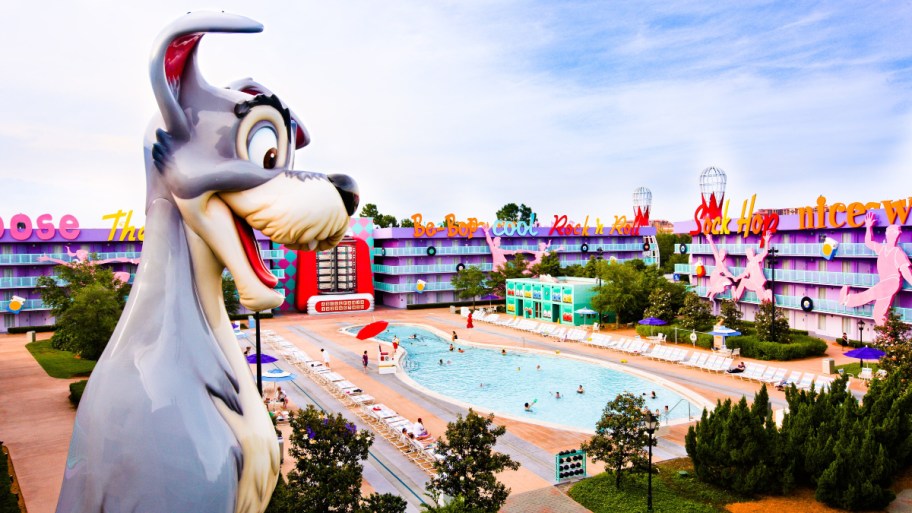pool at Disneyworld's Pop Century resort