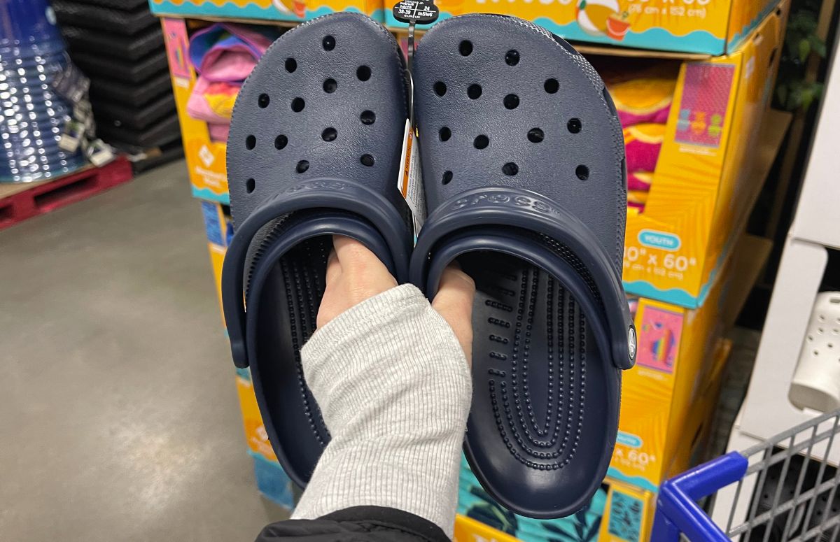 classic crocs in navy at sam's club